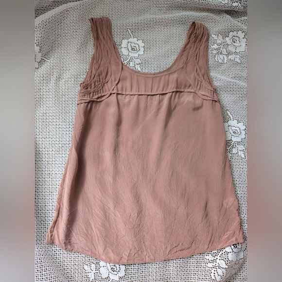 Silk Blush Blouse Top - Picture 4 of 5